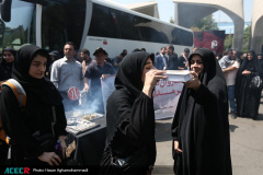 آیین بدرقه کاروان دانشجویان و جهادگران اربعین «بر مدار حسین»
