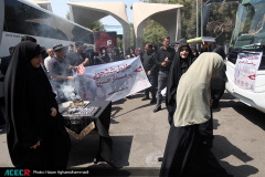 آیین بدرقه کاروان دانشجویان و جهادگران اربعین «بر مدار حسین»